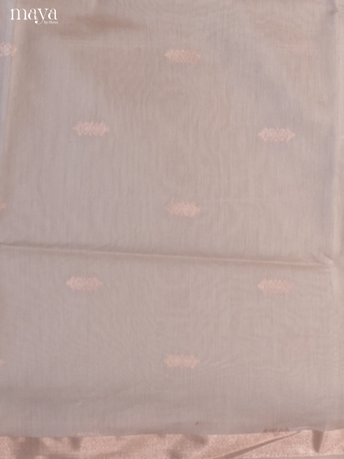 Grey & Blue-Semi silkcotton salwar unstitch