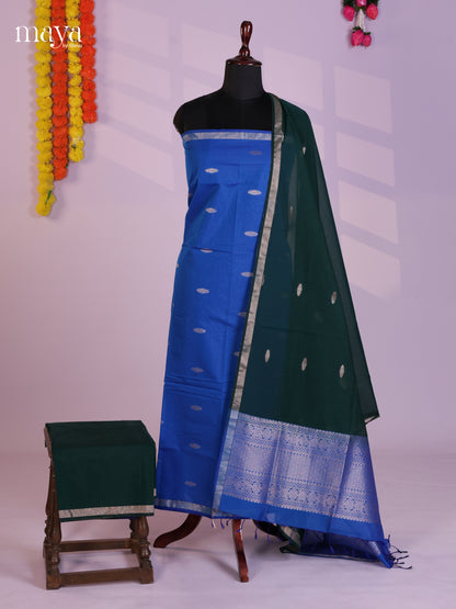 MDL20009-Semi silkcotton salwar unstitch