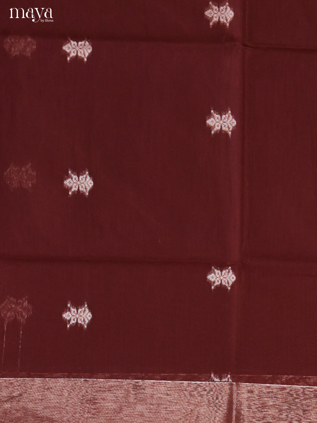 Maroon & Red-Semi silkcotton salwar unstitch