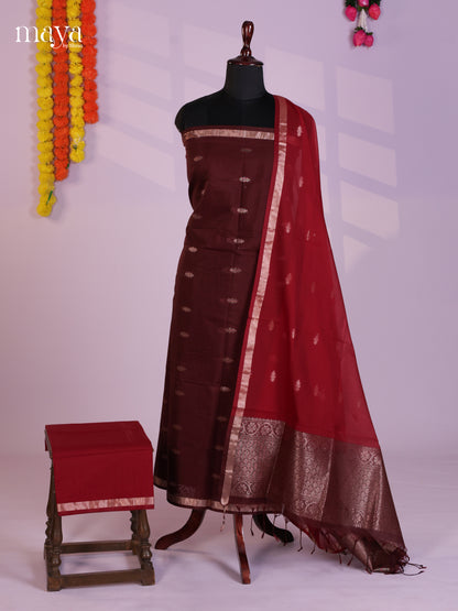 MDL20014-Semi silkcotton salwar unstitch