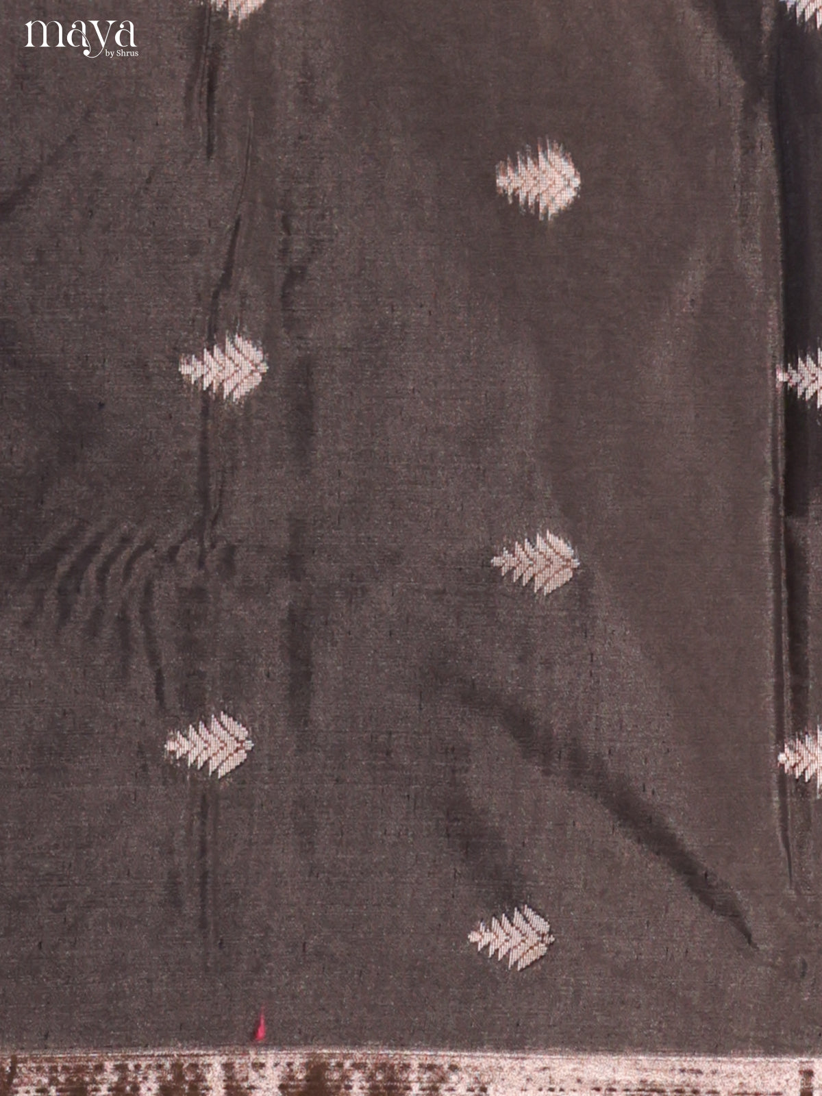 Black & Red-Semi silkcotton salwar unstitch