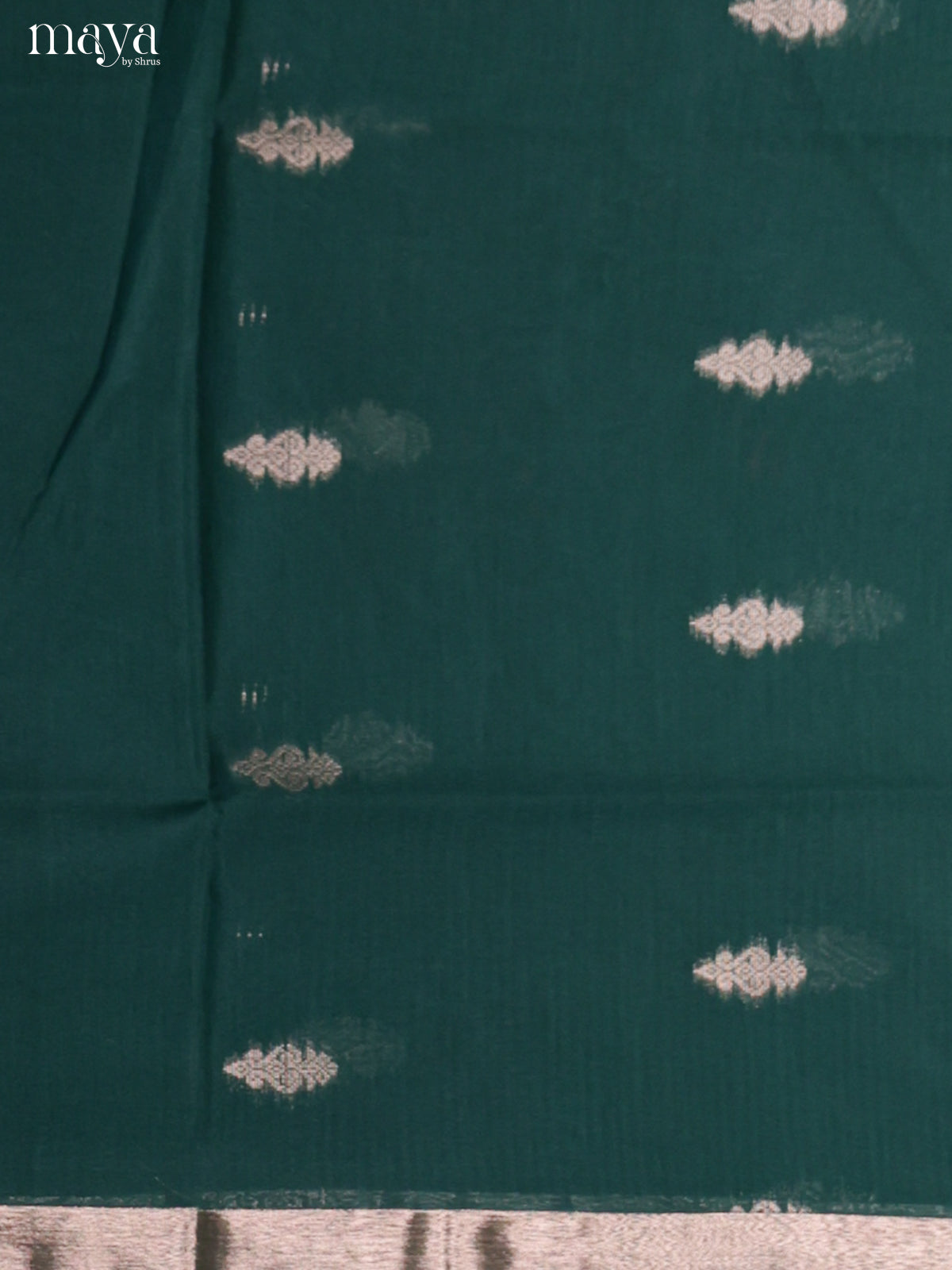 Green & Red -Semi silkcotton salwar unstitch
