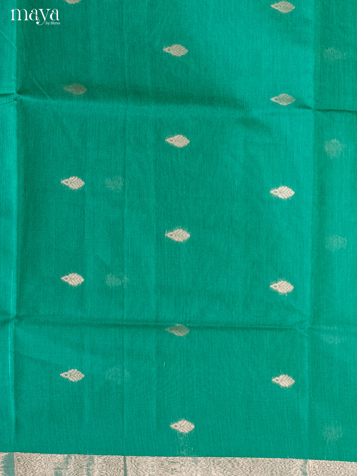 Green & Red-Semi silkcotton salwar unstitch