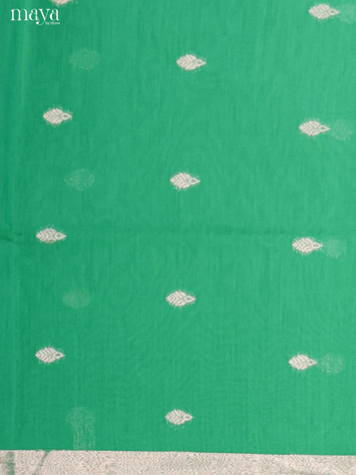 Green & Red -Semi silkcotton salwar unstitch