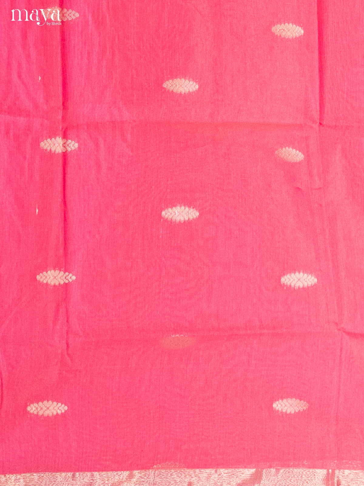 Pink & Green-Semi silkcotton salwar unstitch