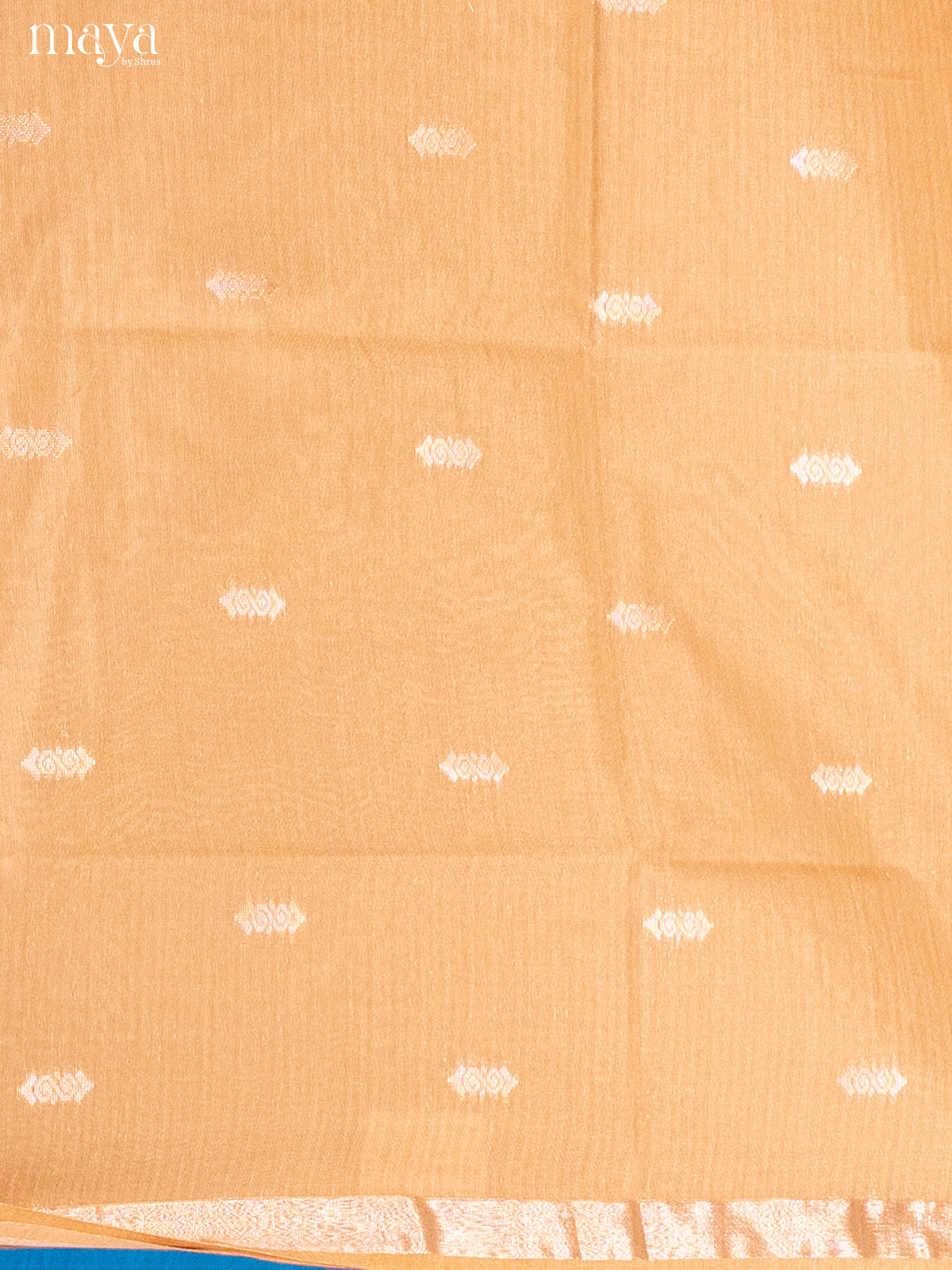 Peach & Red-Semi silkcotton salwar unstitch