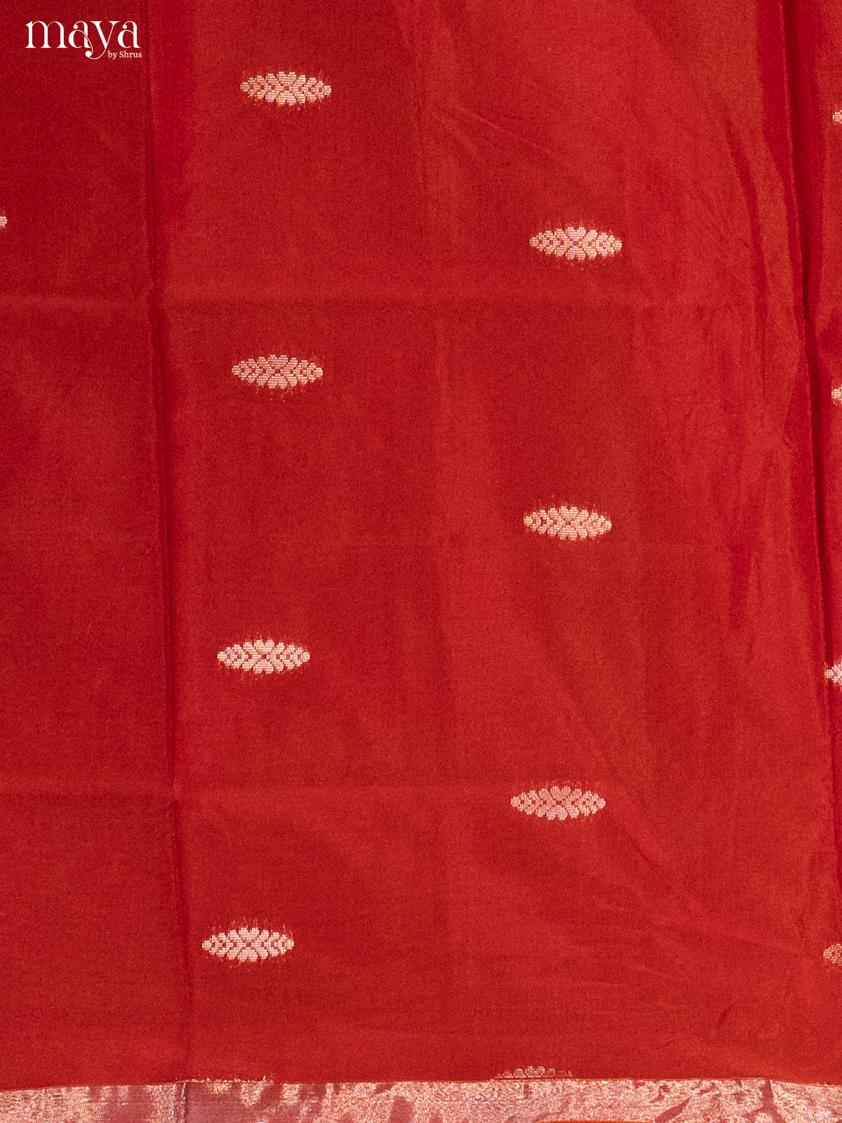 Red & Green-Semi silkcotton salwar unstitch