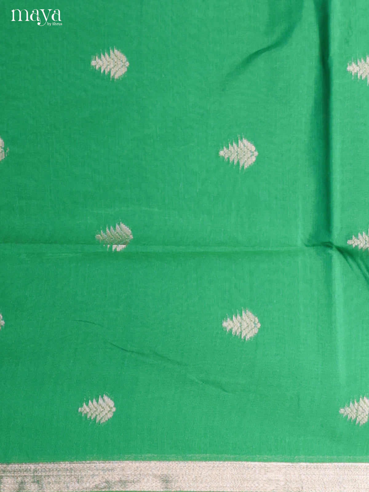 Green & Blue-Semi silkcotton salwar unstitch