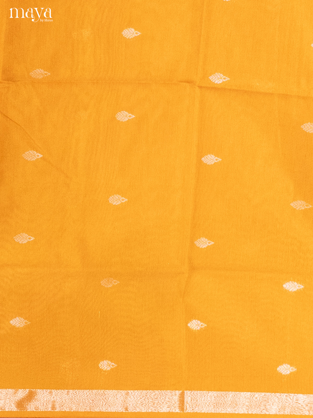Mustard & Red-Semi silkcotton salwar unstitch