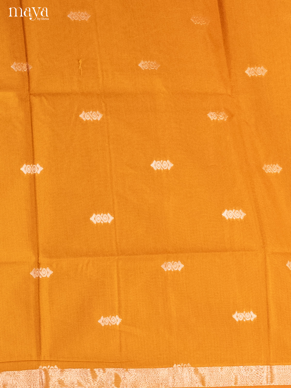Mustard & Blue-Semi silkcotton salwar unstitch