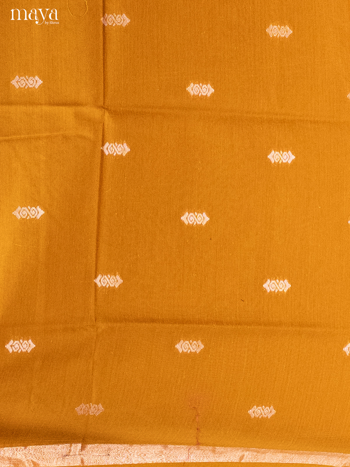 Mustard & Maroon-Semi silkcotton salwar unstitch