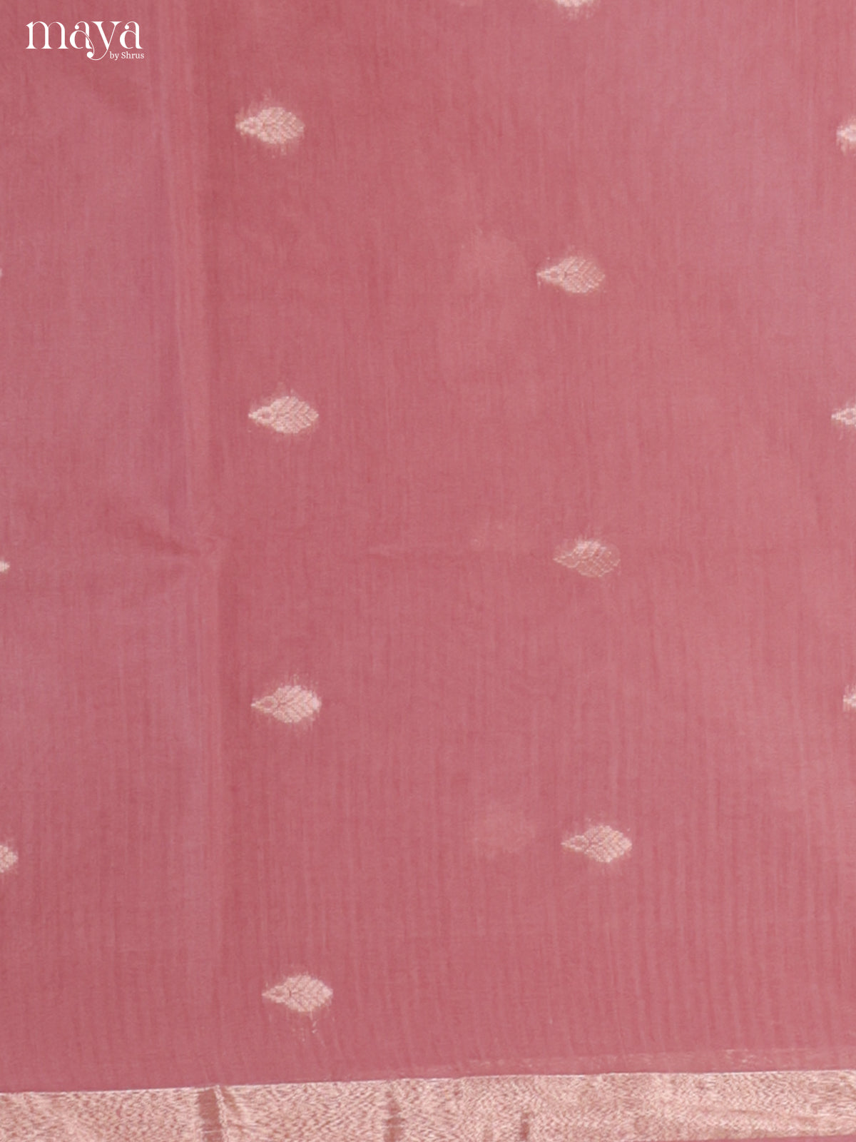 Mauve & Red-Semi silkcotton salwar unstitch
