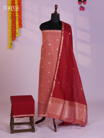 MDL20073-Semi silkcotton salwar unstitch