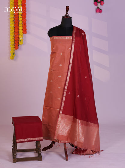 MDL20074-Semi silkcotton salwar unstitch