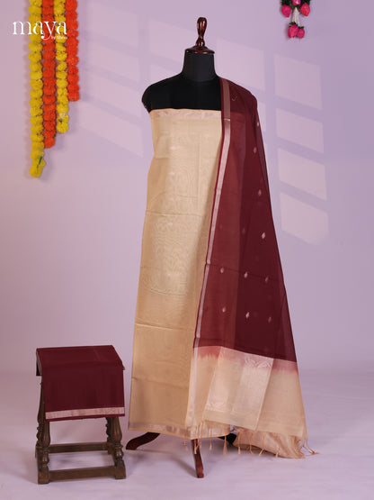 MDL20087-Semi silkcotton salwar unstitch