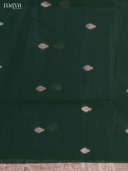 Green & Red-Semi silkcotton salwar unstitch