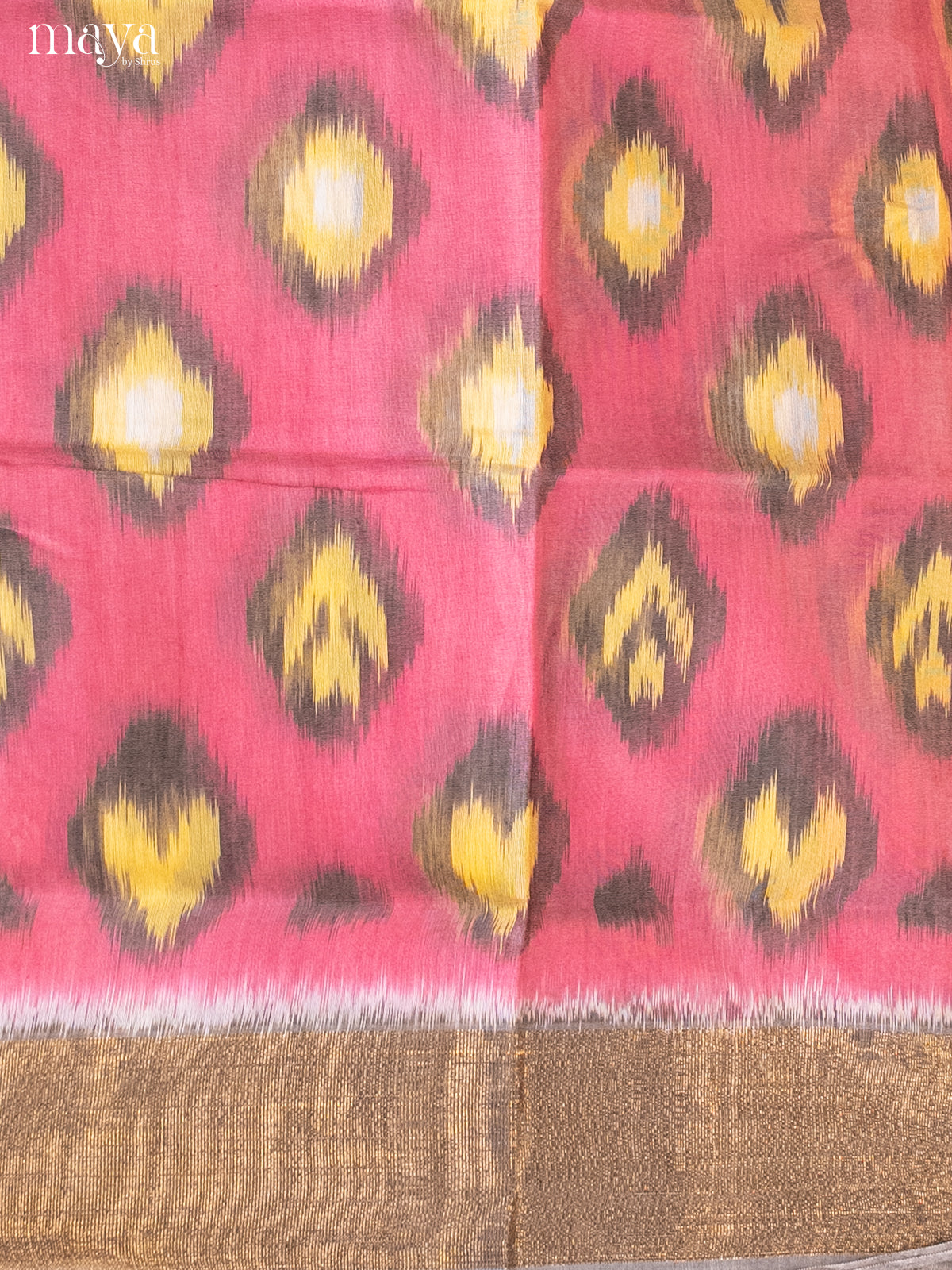 Pink & Lanvender -Pochampally Salwar Unstitch