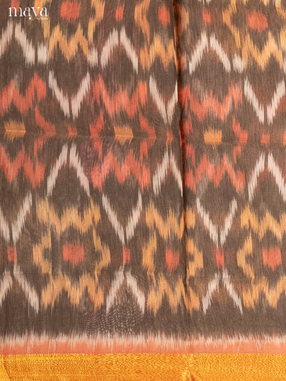 Grey -Pochampally Salwar Unstitch