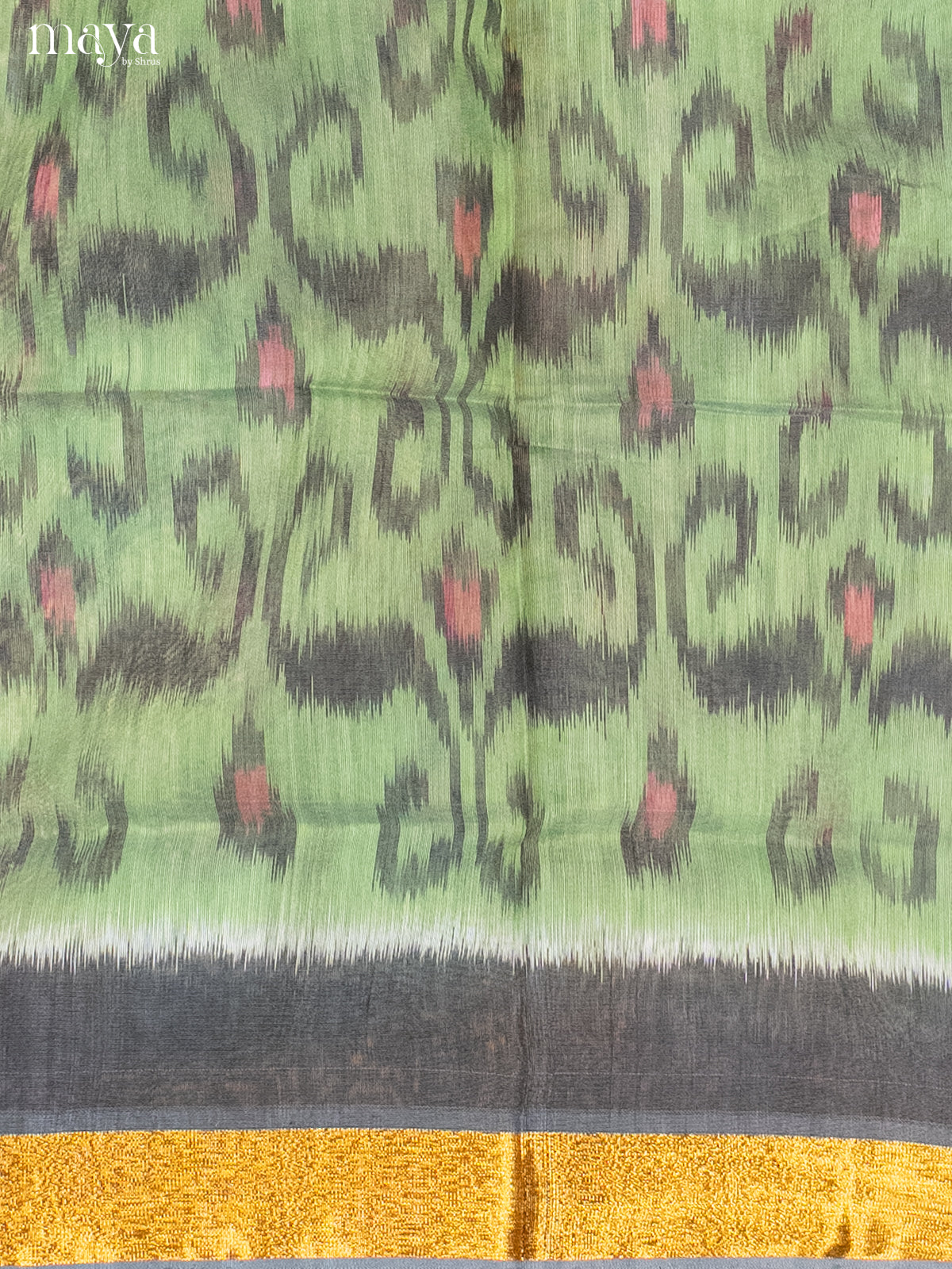 Green-Pochampally Salwar Unstitch