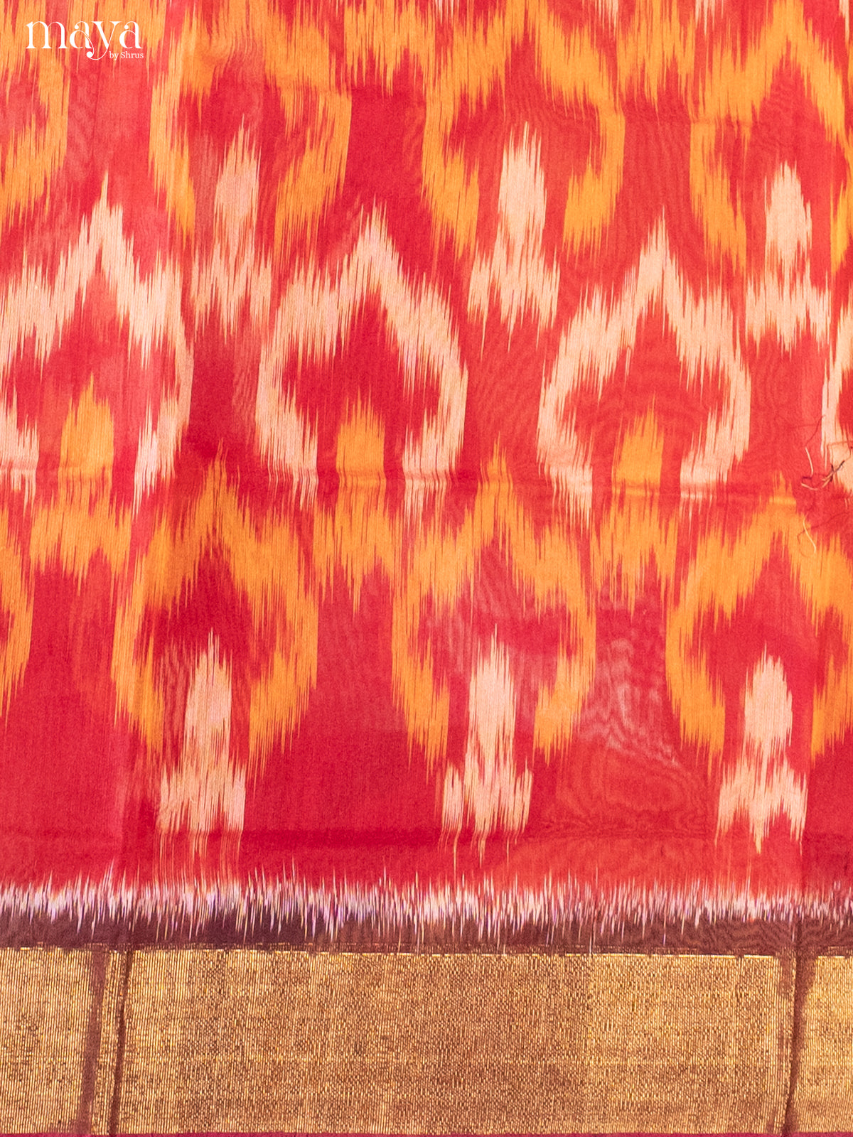 Red & Purple -Pochampally Salwar Unstitch