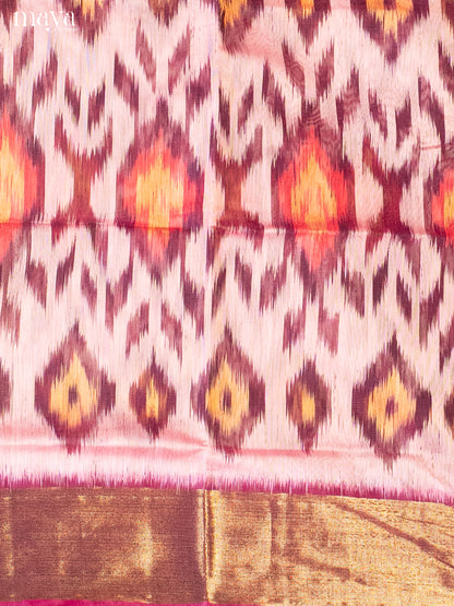 Lavender & Purple -Pochampally Salwar Unstitch