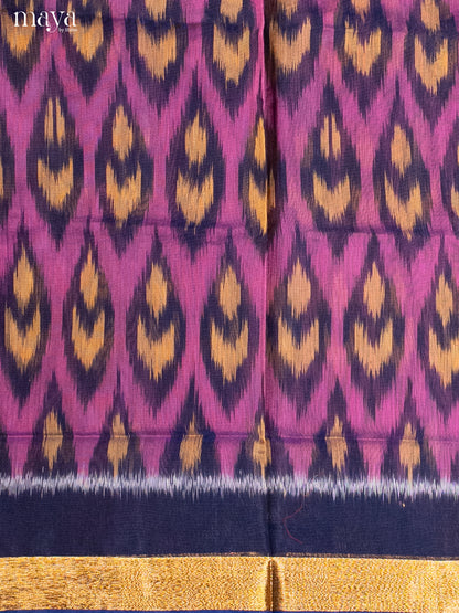 Purple & Blue - Pochampally Salwar Unstitch