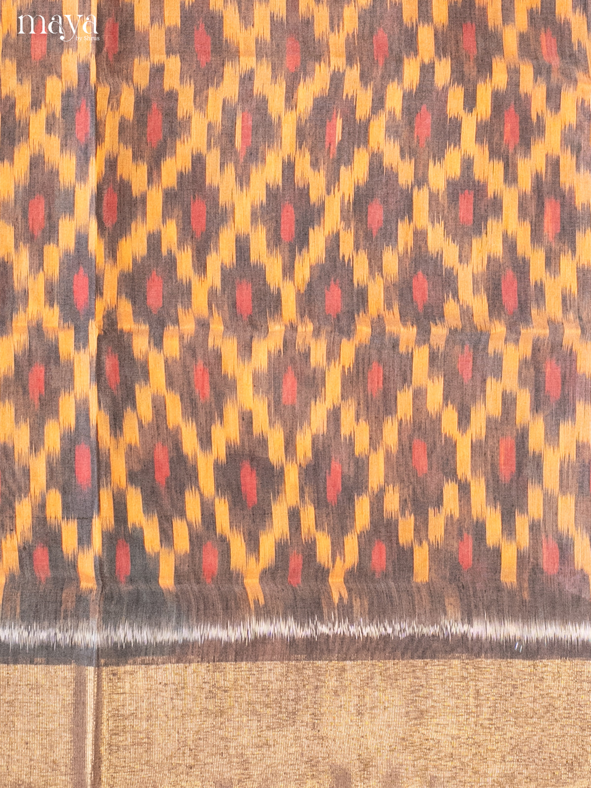 Mustard & Onion Pink-Pochampally Salwar Unstitch