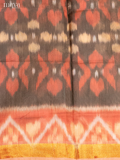 Grey-Pochampally Salwar Unstitch