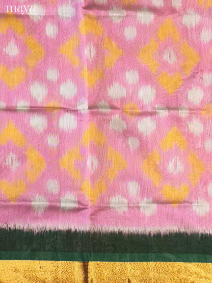 Purple & Green -Pochampally Salwar Unstitch