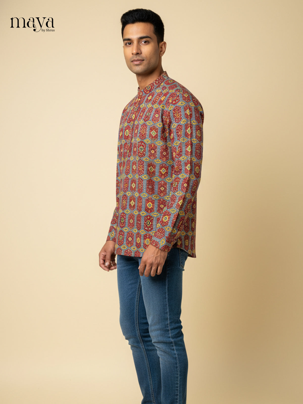 MEA17009-Readymade Mens Kurta