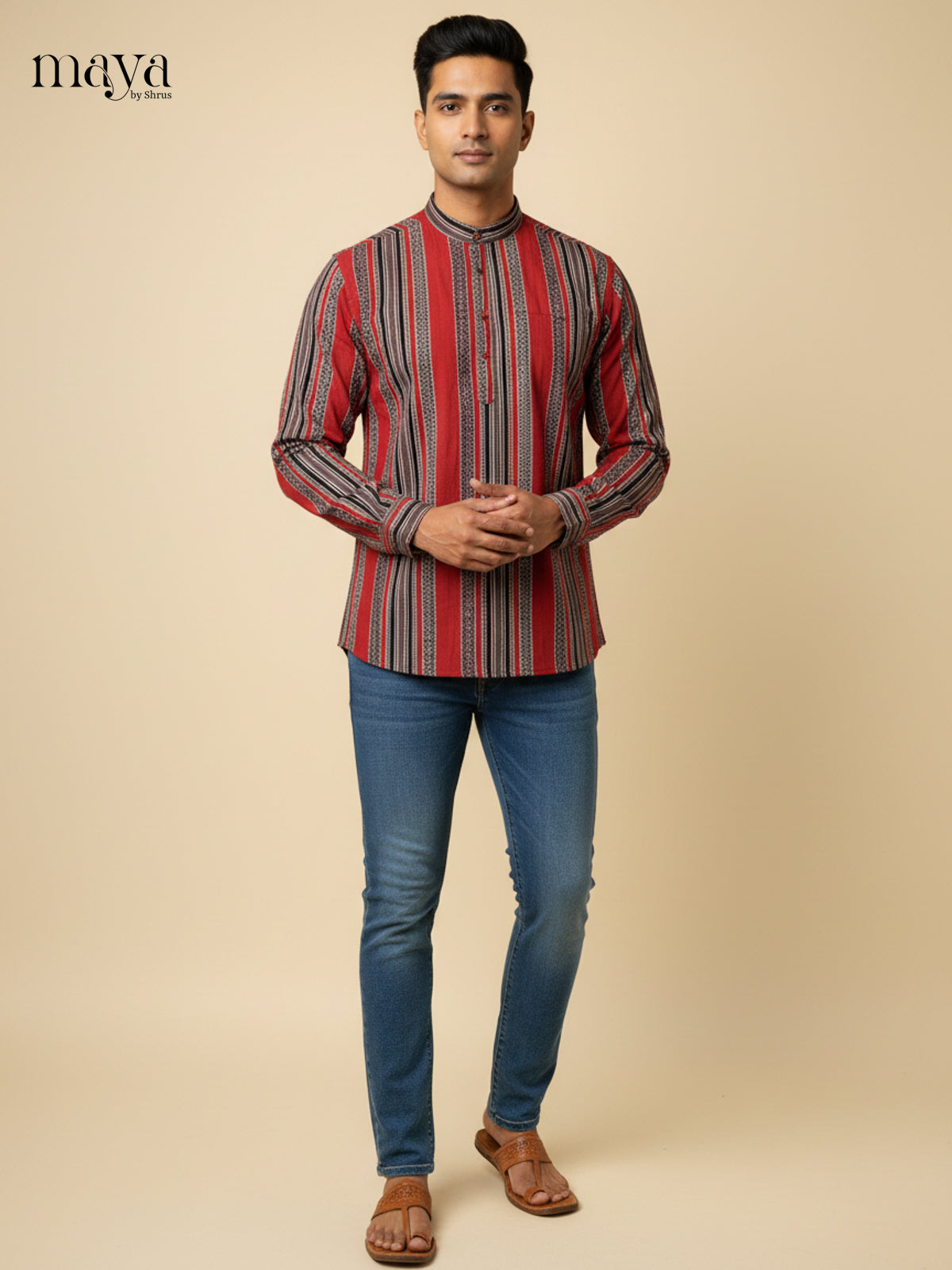 MEA17010-Readymade Mens Kurta