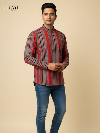 MEA17010-Readymade Mens Kurta