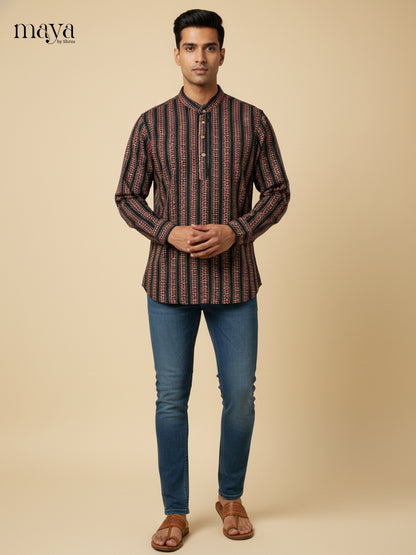 MEA17013-Readymade Mens Kurta