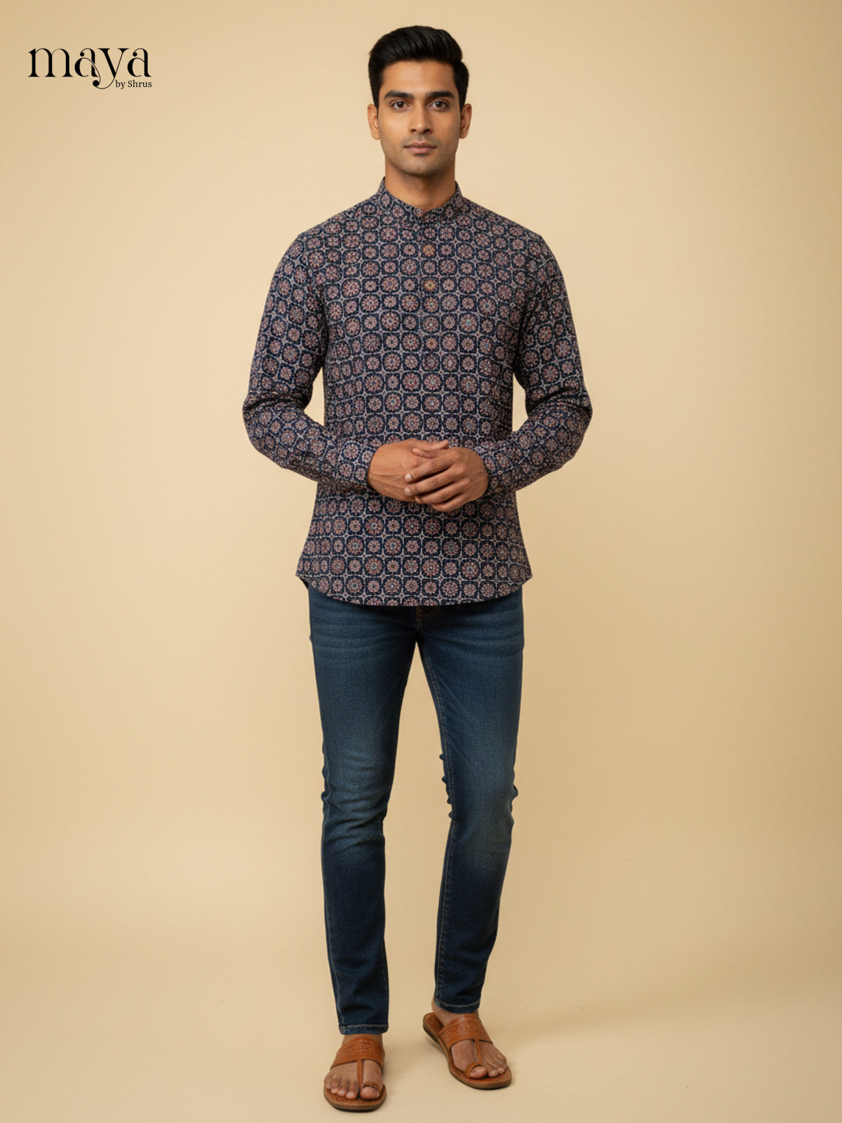 MEA17015-Readymade Mens Kurta