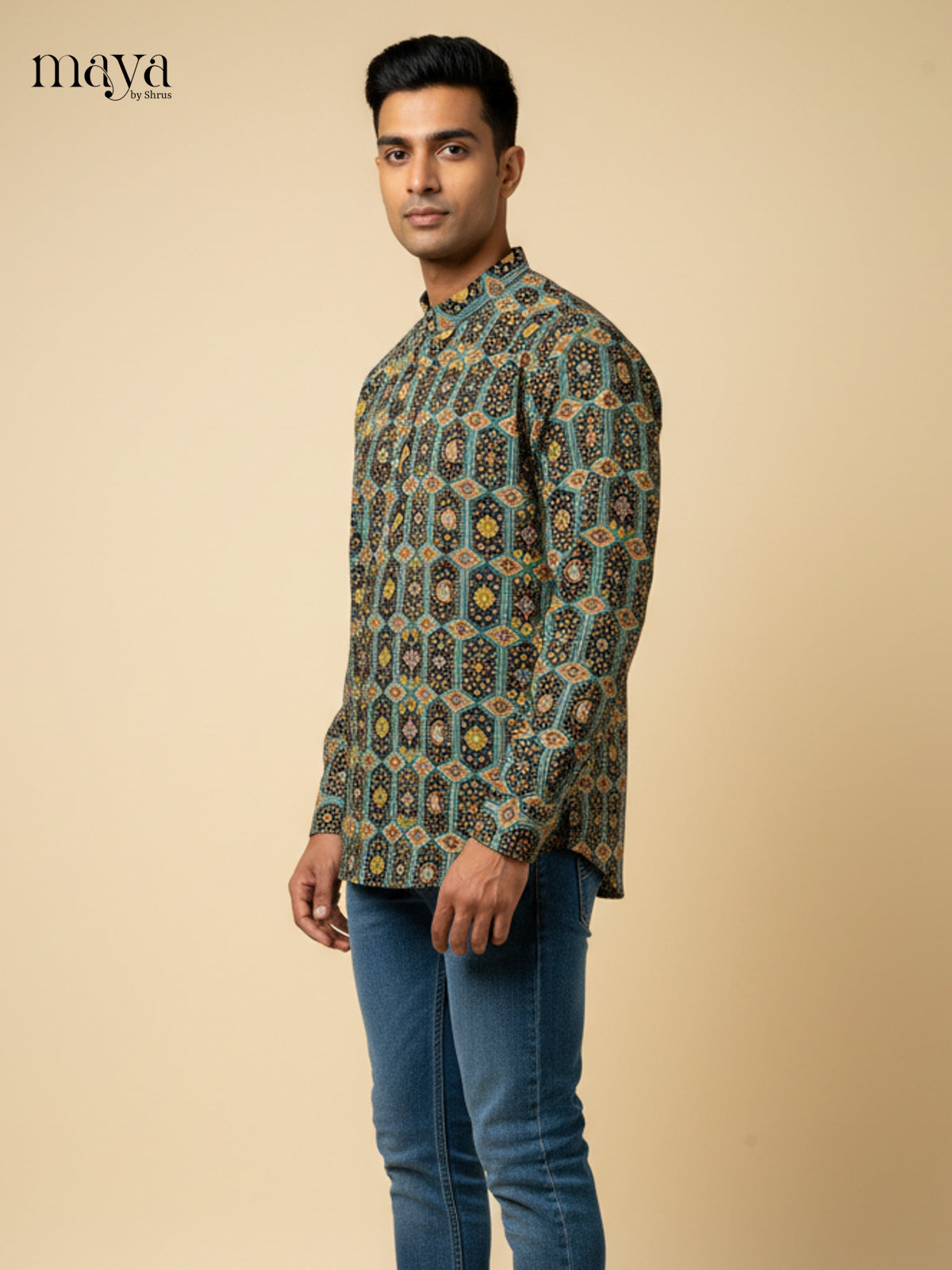 MEA17018-Readymade Mens Kurta