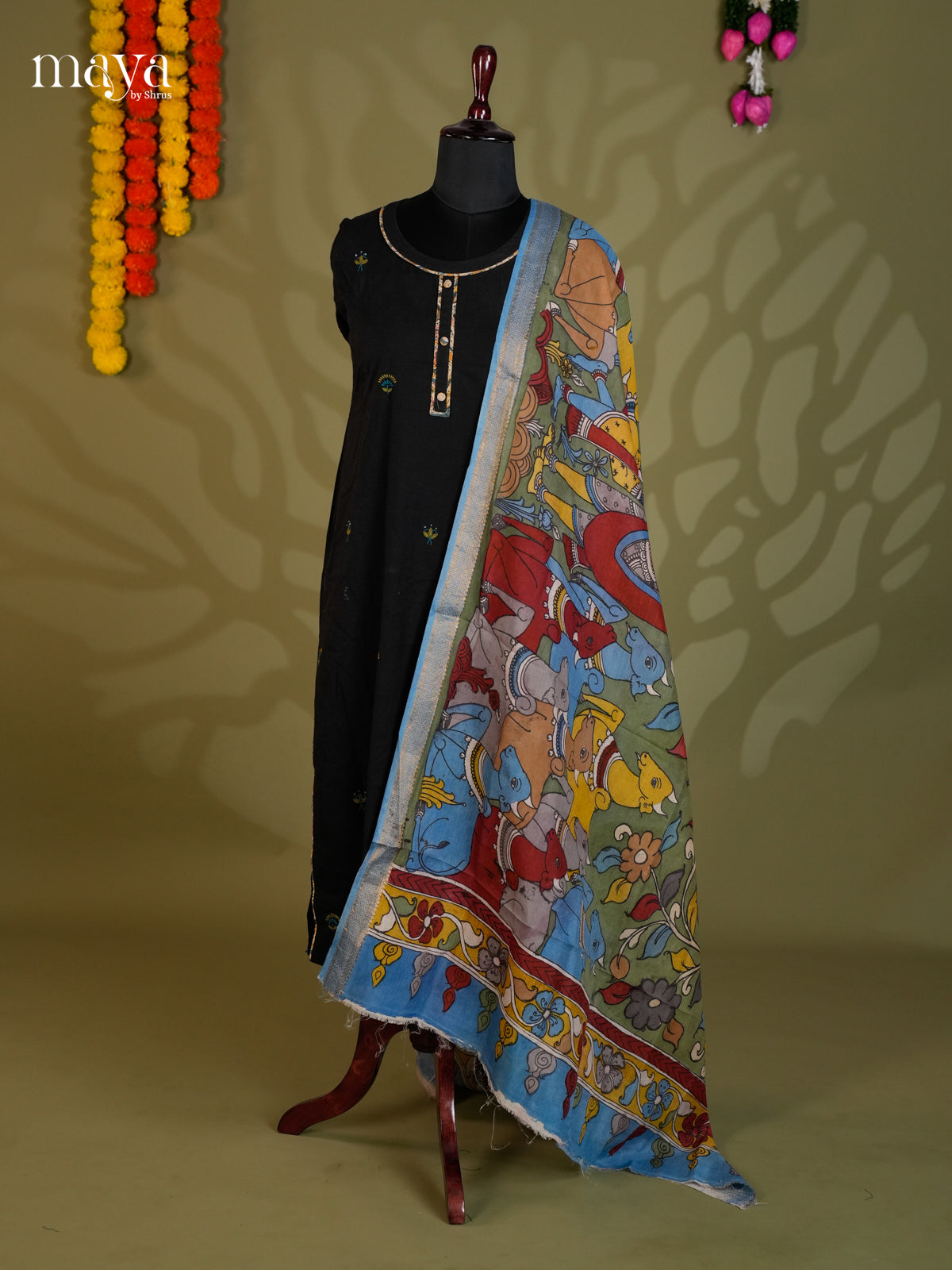 MEA24005-Penkalamkari  Dupatta