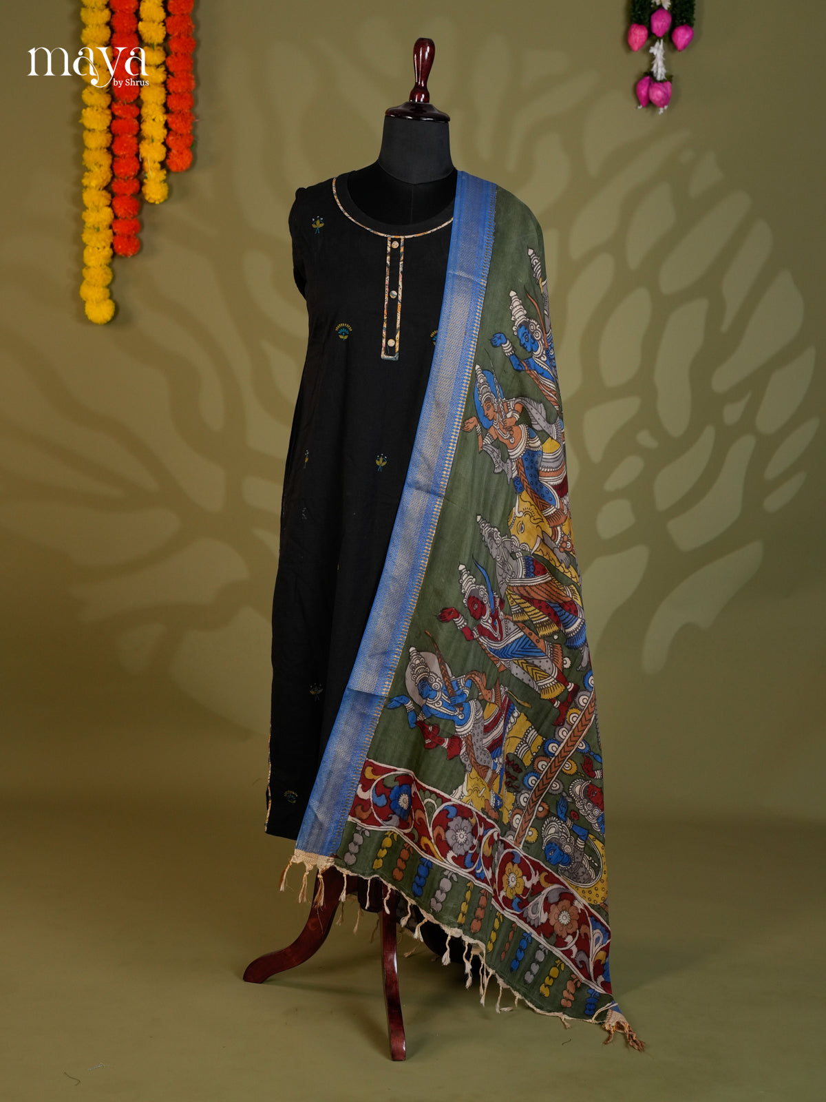 MEA24006-Penkalamkari  Dupatta