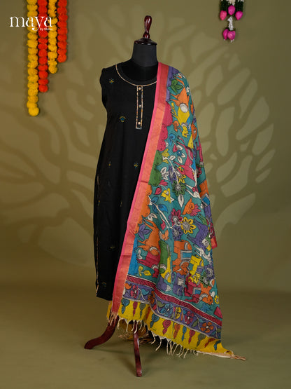 MEA24012-Penkalamkari  Dupatta