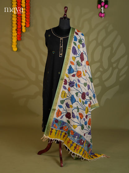 MEA24016-Penkalamkari  Dupatta
