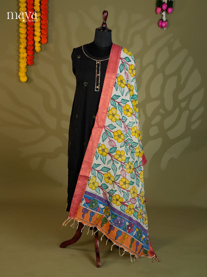 MEA24023-Penkalamkari  Dupatta
