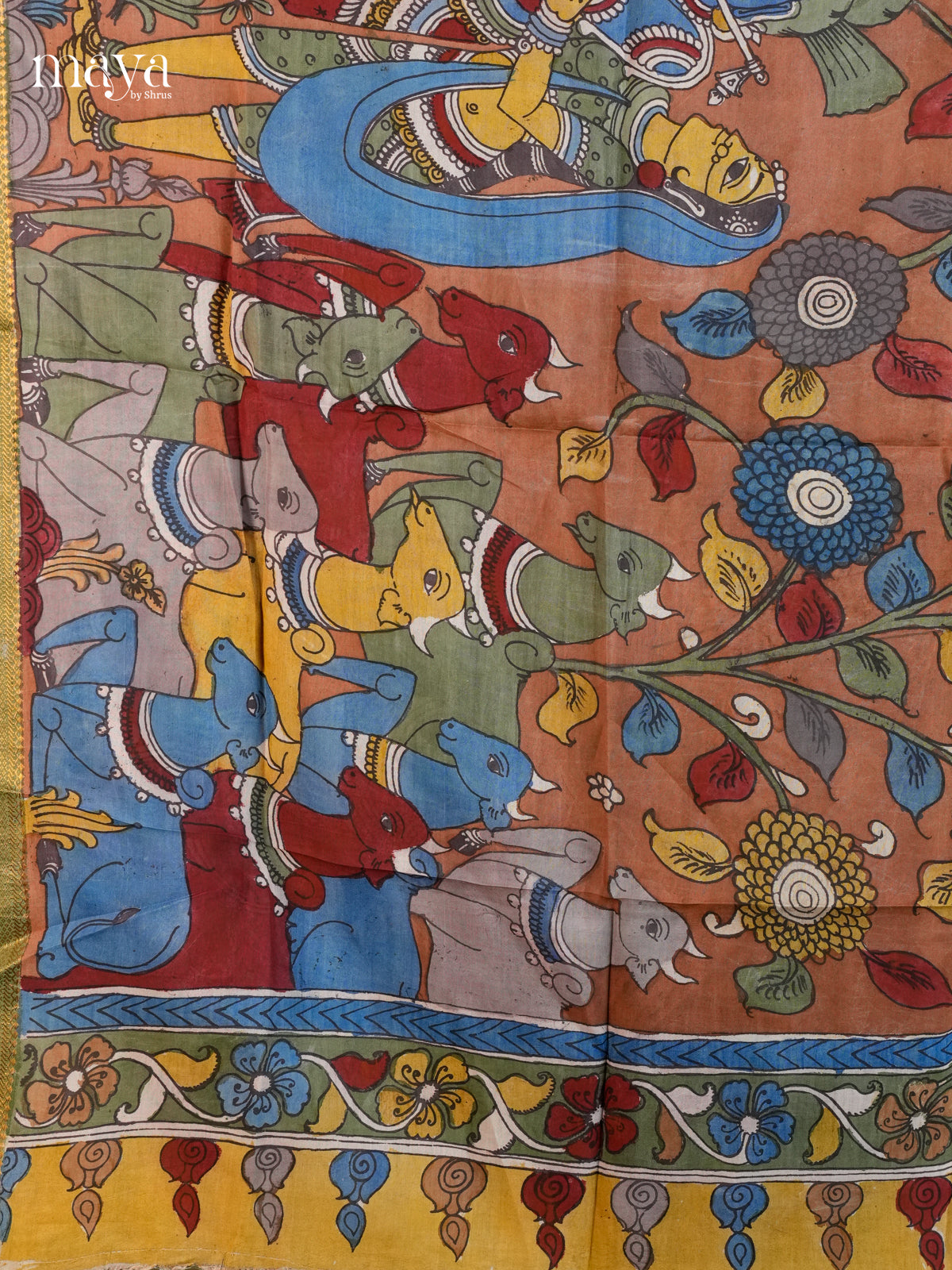 MEA24042-Penkalamkari  Dupatta
