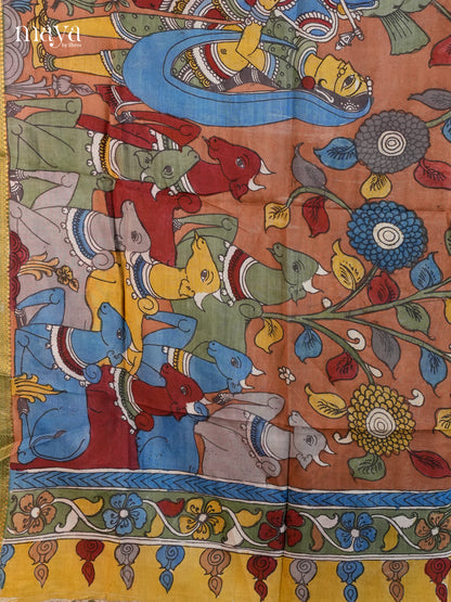 MEA24042-Penkalamkari  Dupatta