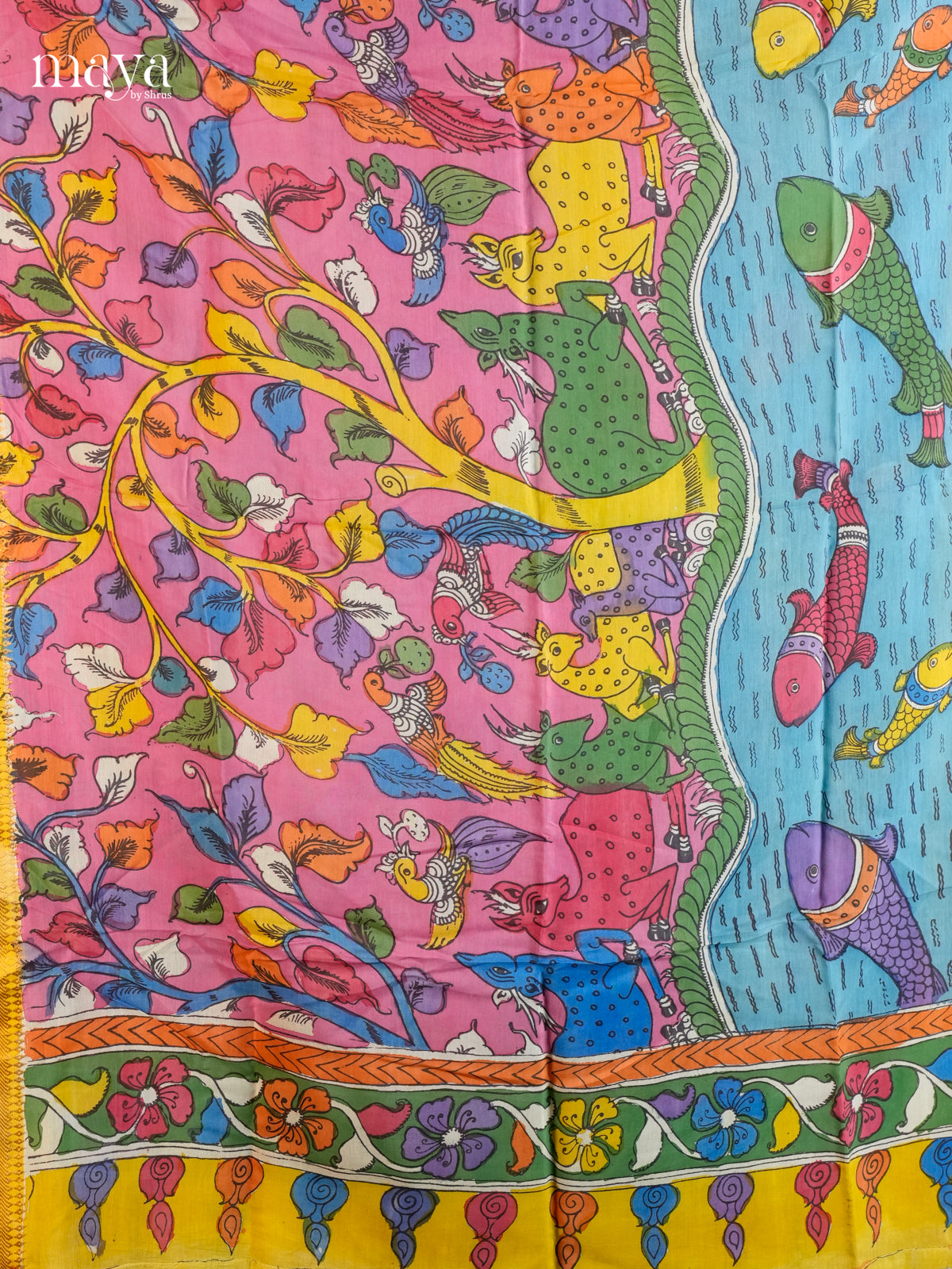 MEA24052-Penkalamkari  Dupatta