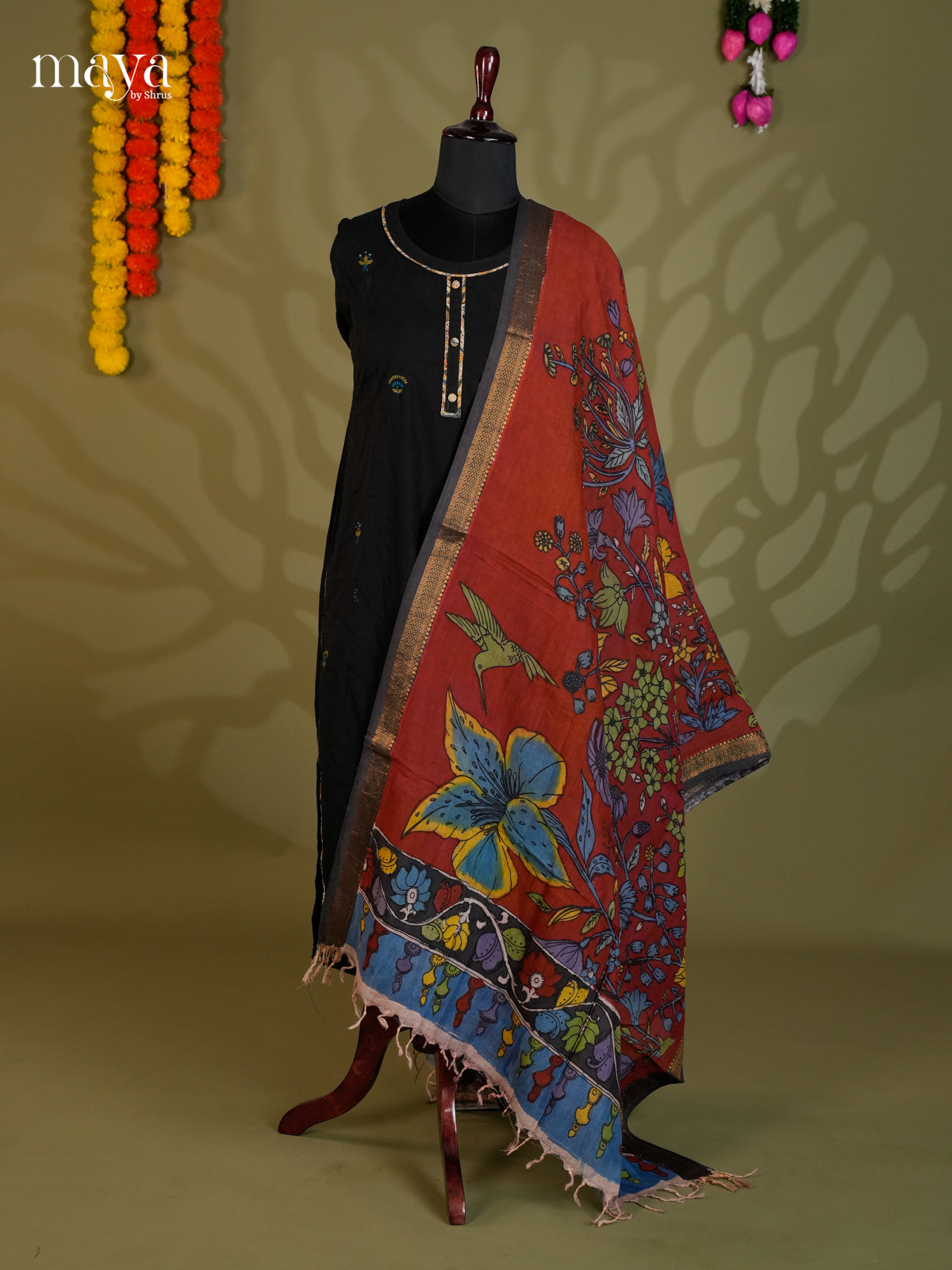 MEA24055-Penkalamkari  Dupatta