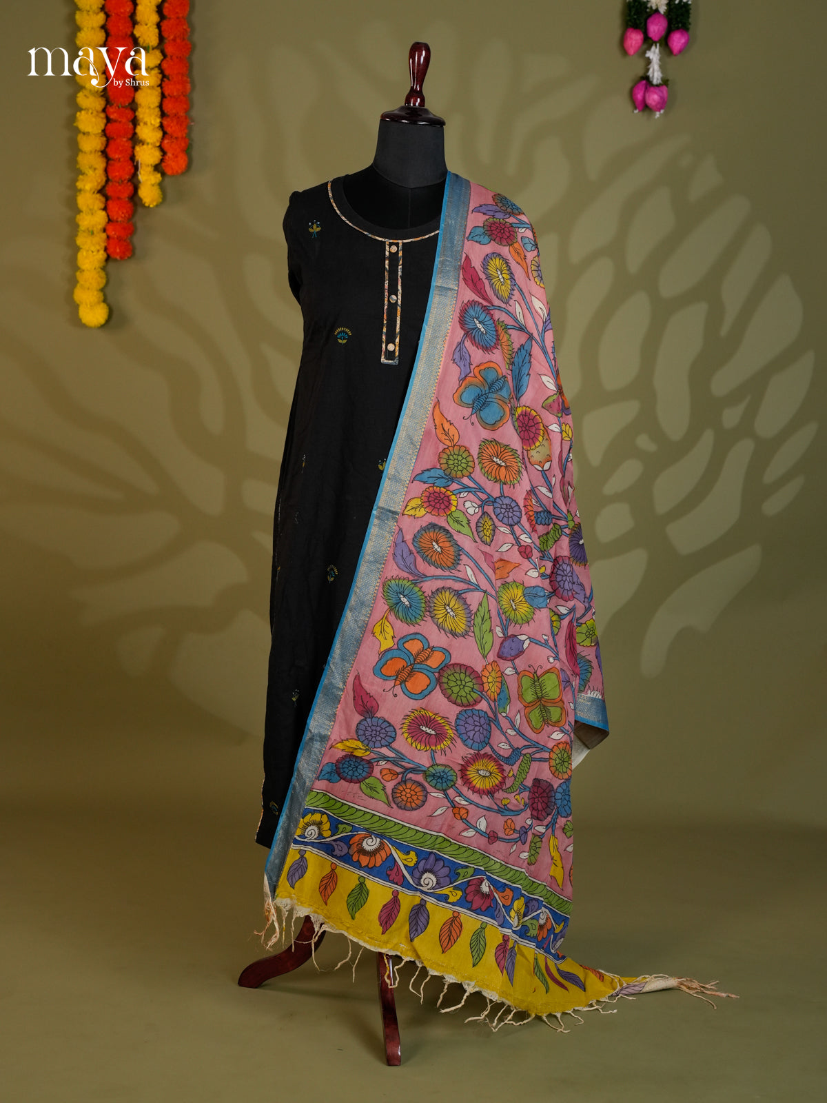 MEA24063-Penkalamkari  Dupatta