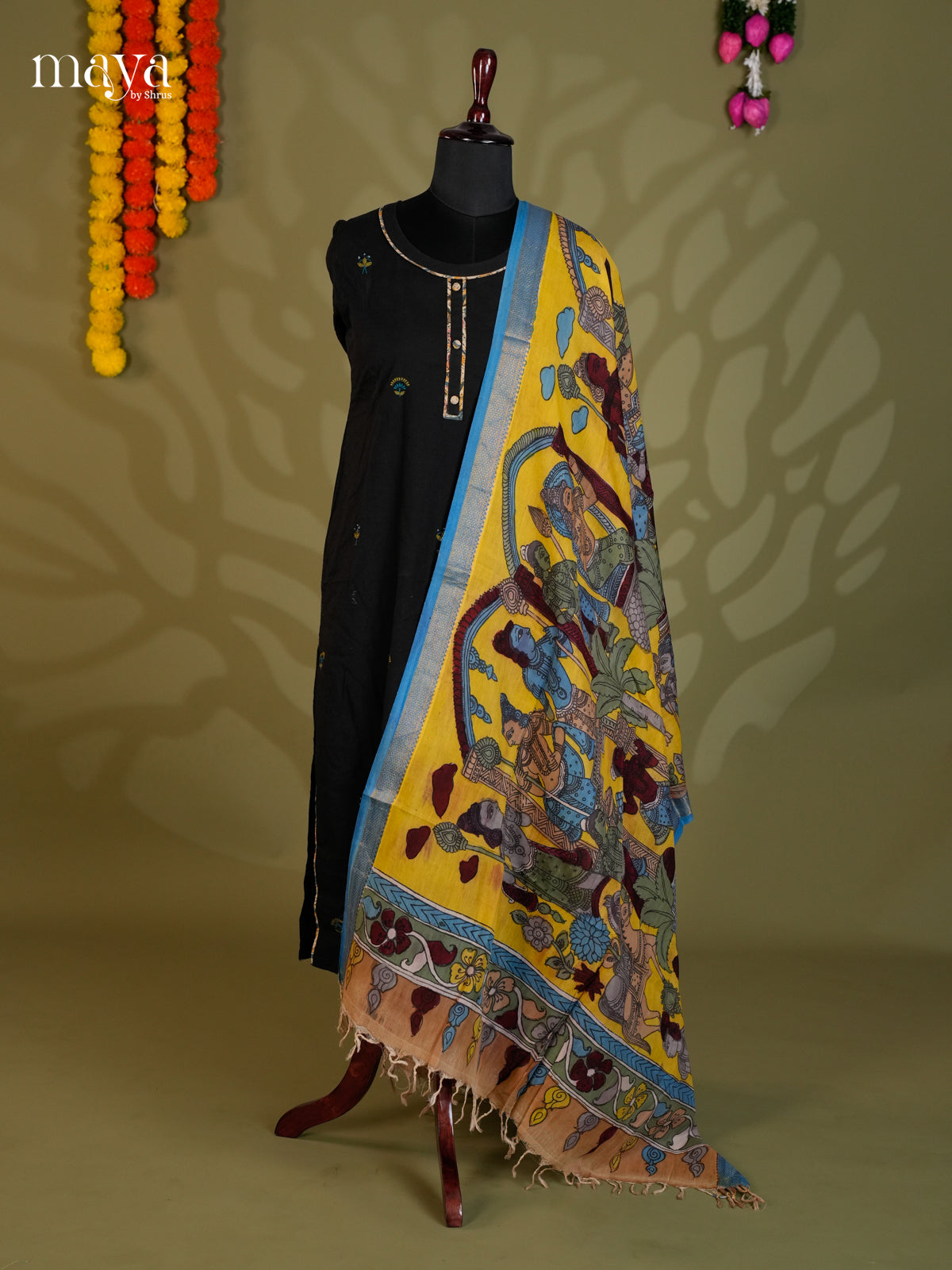 MEA24070-Penkalamkari  Dupatta