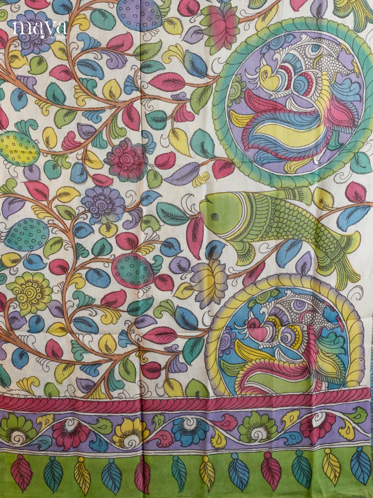 MEA24073-Penkalamkari  Dupatta