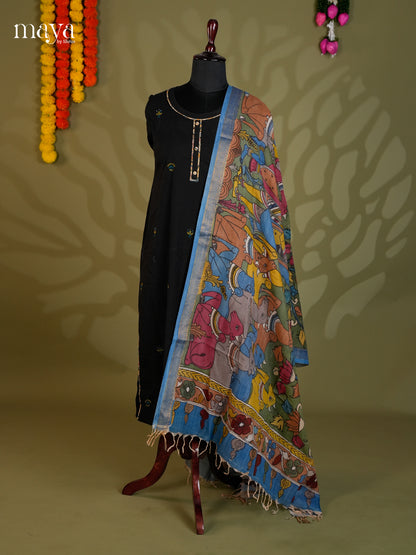 MEA24074-Penkalamkari  Dupatta