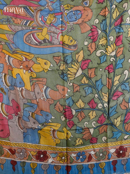 MEA24074-Penkalamkari  Dupatta