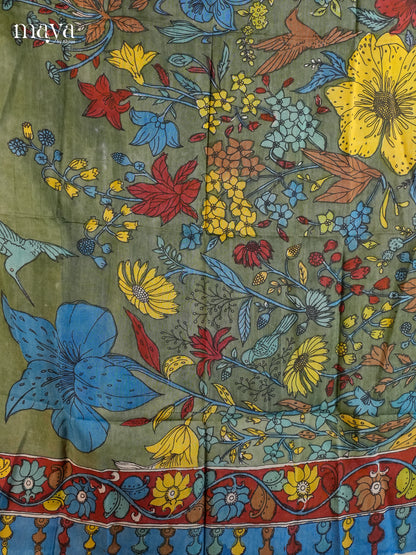 MEA24075-Penkalamkari  Dupatta